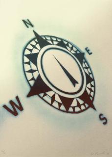 Ed Ruscha - Compass (E. 199)