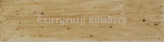 Ed Ruscha - Emergency Numbers