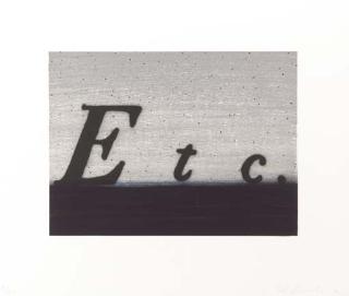 Ed Ruscha - Etc,; If; and Question & Answer (E. 207-8; and 210)