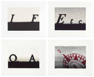 Ed Ruscha - Etc.; If; South; Question & Answer