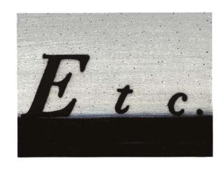 Ed Ruscha - Etc.; South; and Question & Answer (E. 207; 209-10)