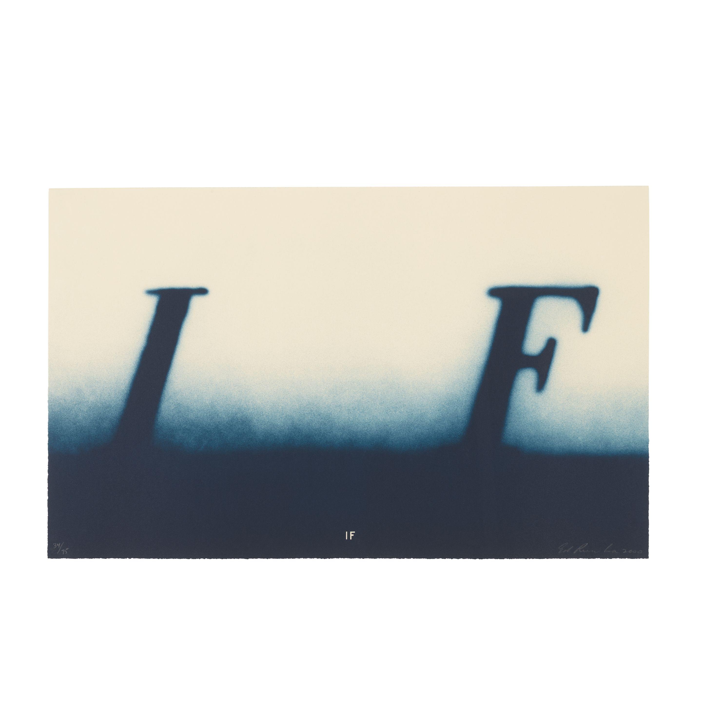 Ed Ruscha - IF