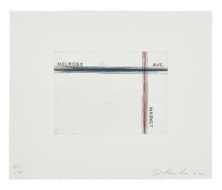 Ed Ruscha - Melrose, Market, from Los Francisco San Angeles