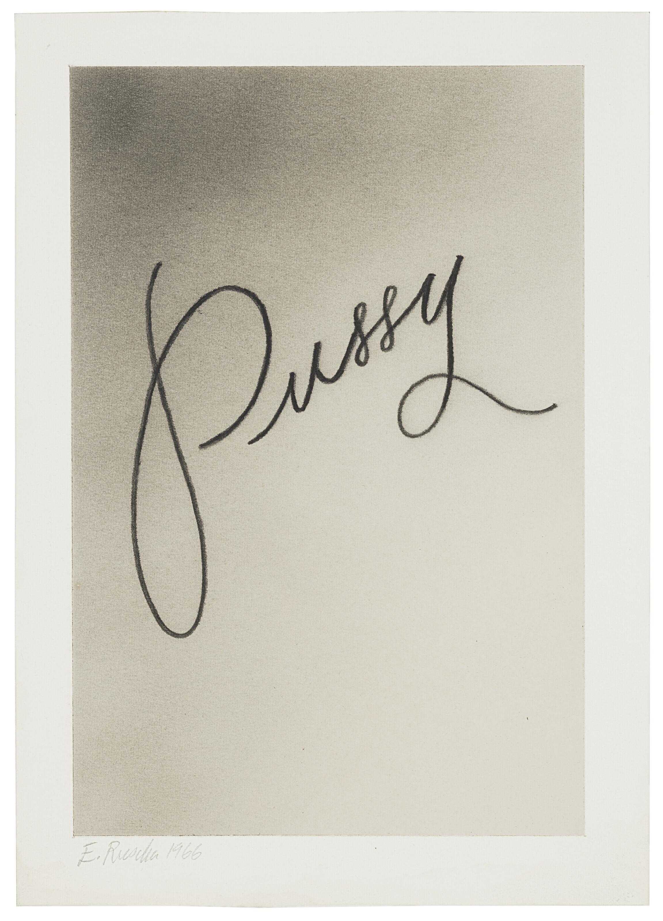 Ed Ruscha - Pussy