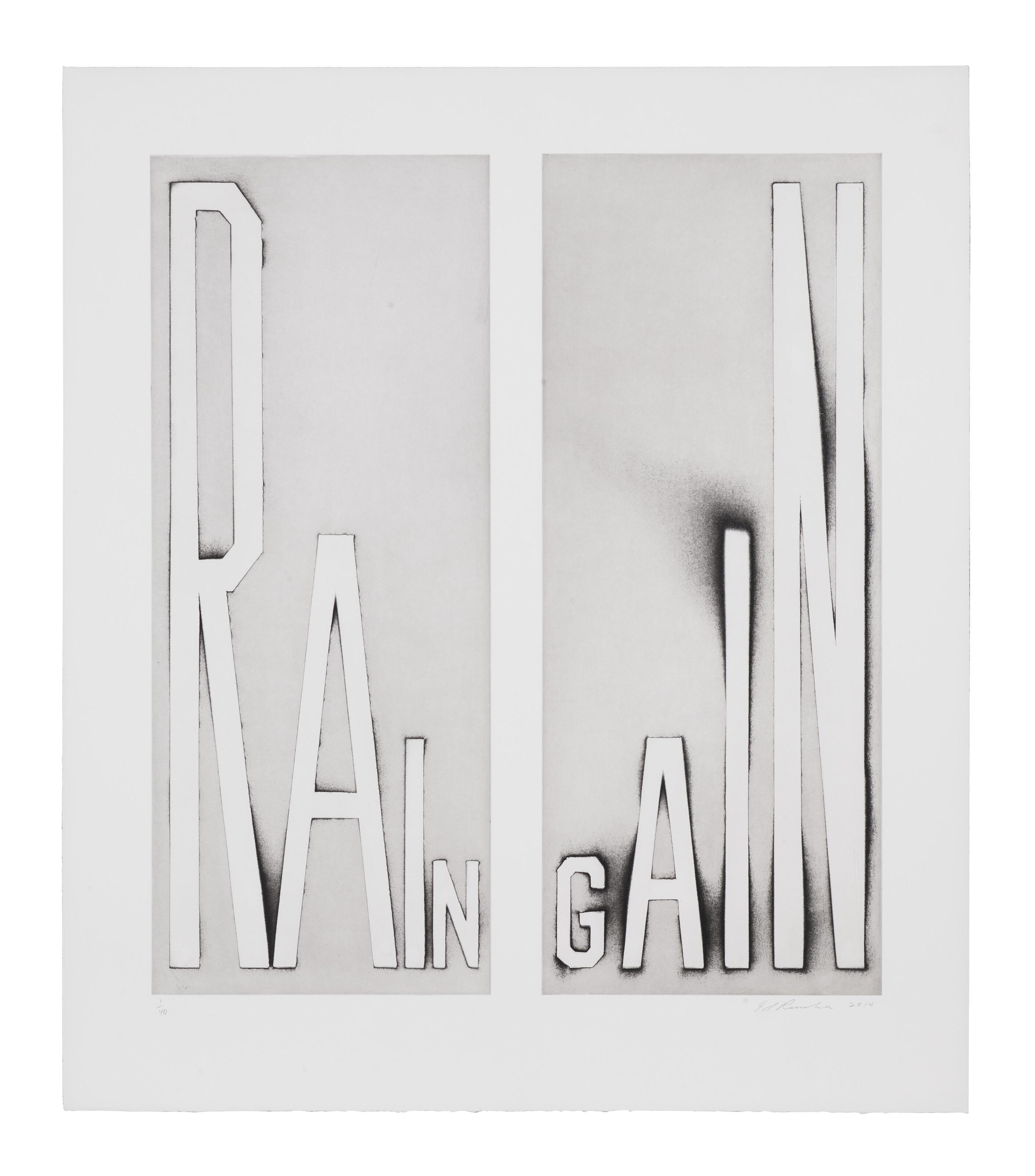 Ed Ruscha - Rain Gain