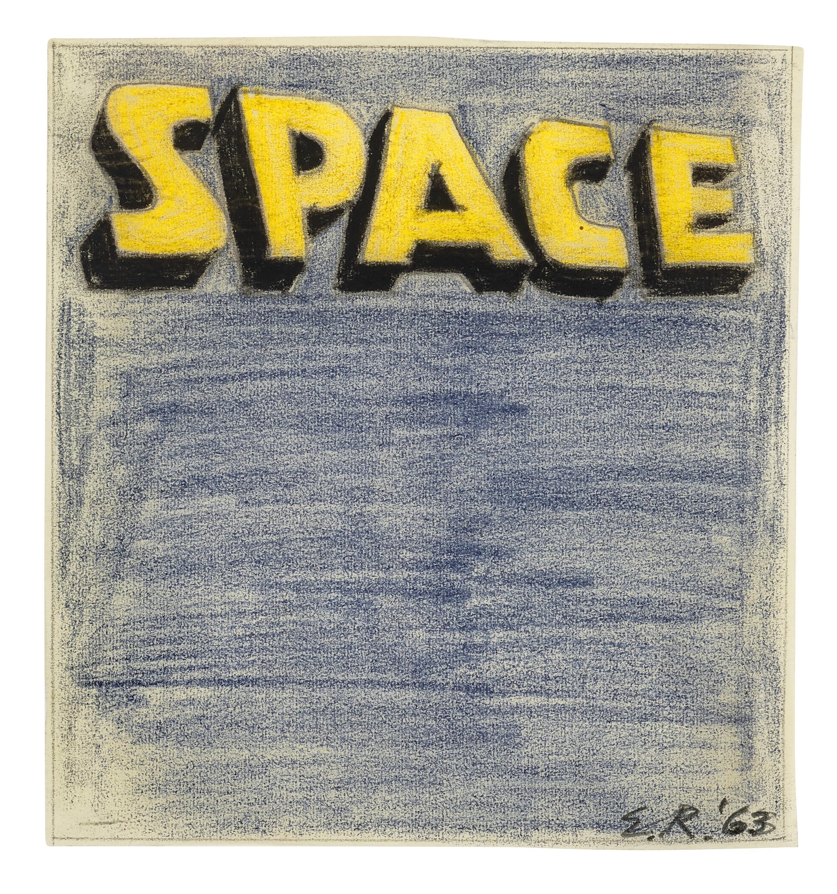 Ed Ruscha - Space Study [#1]