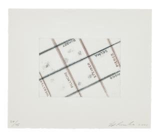 Ed Ruscha - Sunset, Pierce, from Los Francisco San Angeles