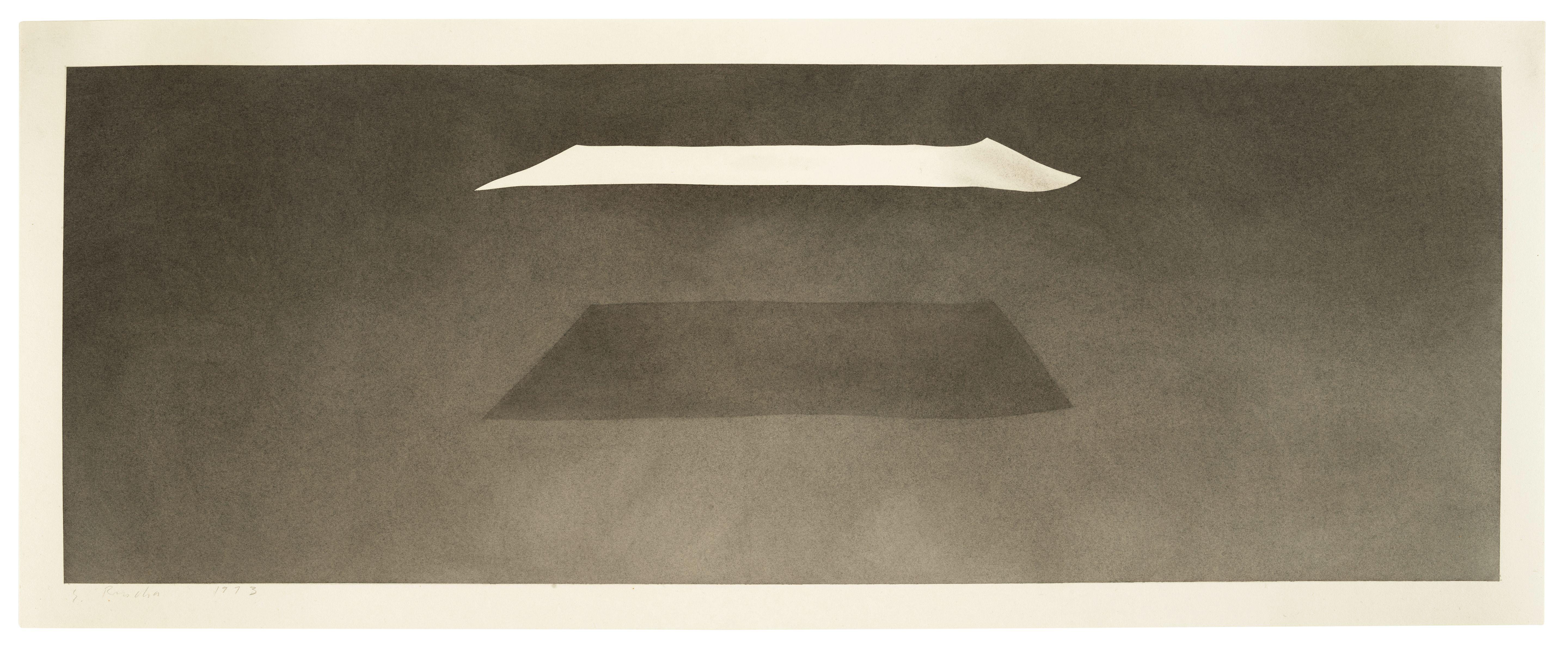 Ed Ruscha - Suspended Sheet with Vaseline Stain