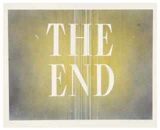 Ed Ruscha - The End #66