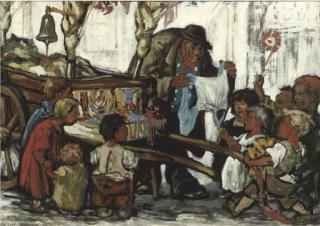 Ed Wingen - Children and a rag-dealer