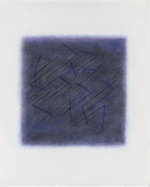 Edda Renouf - Air Drawing #1; Wing drawing, 1980