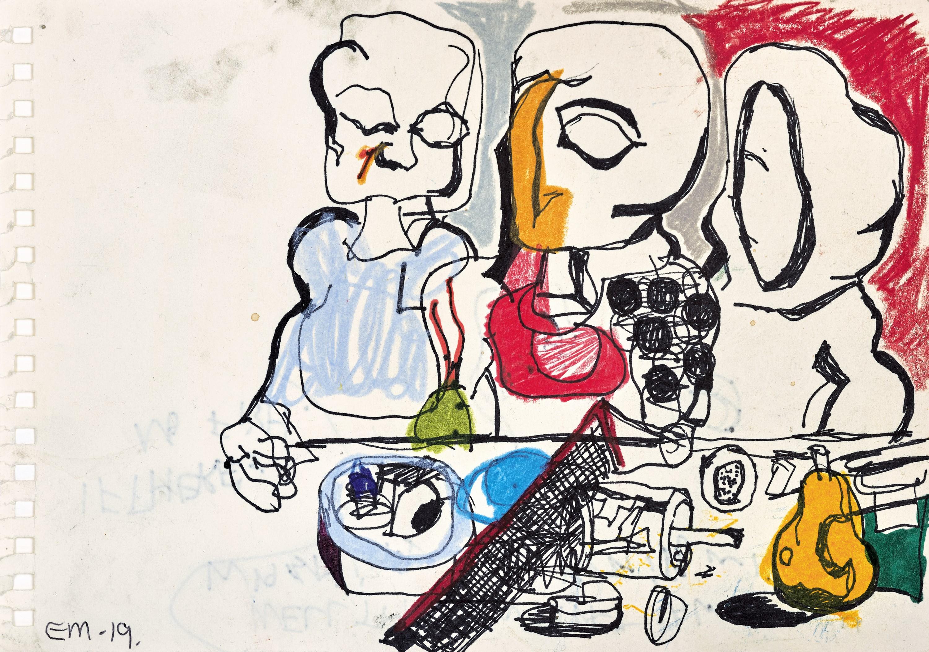 Eddie Martinez - Study No.6(Painted in 2019)