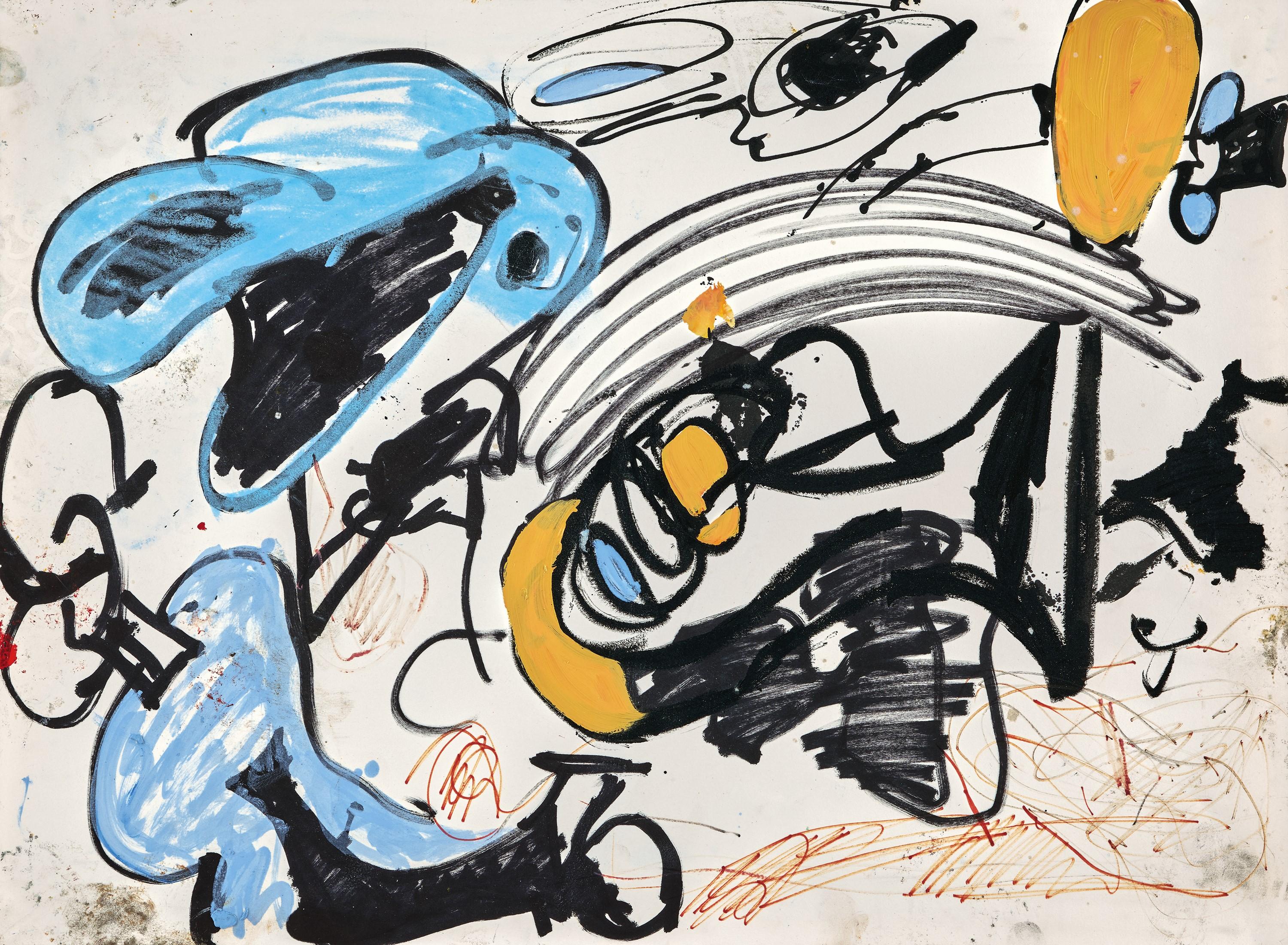 Eddie Martinez - Untitled(Painted in 2016)