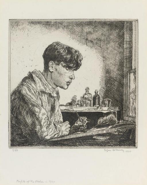 Edgar A. Holloway - Profile of the Etcher in 1937