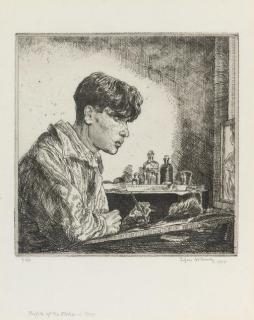 Edgar A. Holloway - Profile of the Etcher in 1937