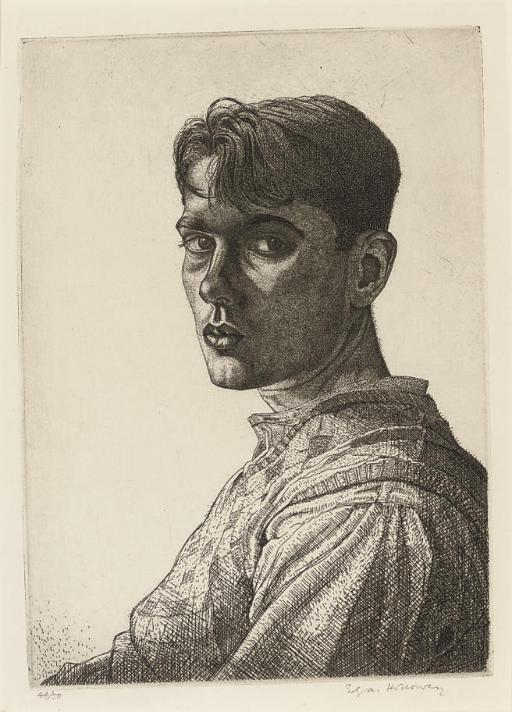Edgar A. Holloway - Self-portrait no. 6