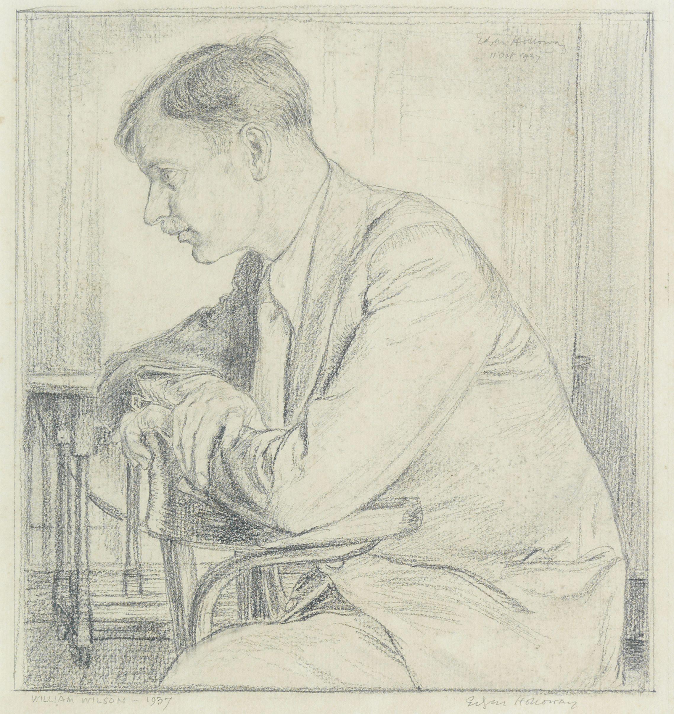 Edgar A. Holloway - The Artist William Wilson, two portraits