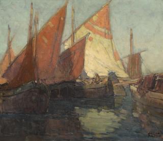 Edgar Alwin Payne - Adriatic Fishing Boats