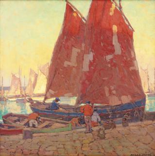 Edgar Alwin Payne - Sardine Boats At Douarnenez