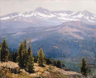 Edgar Alwyn Payne - View of Distant Peaks