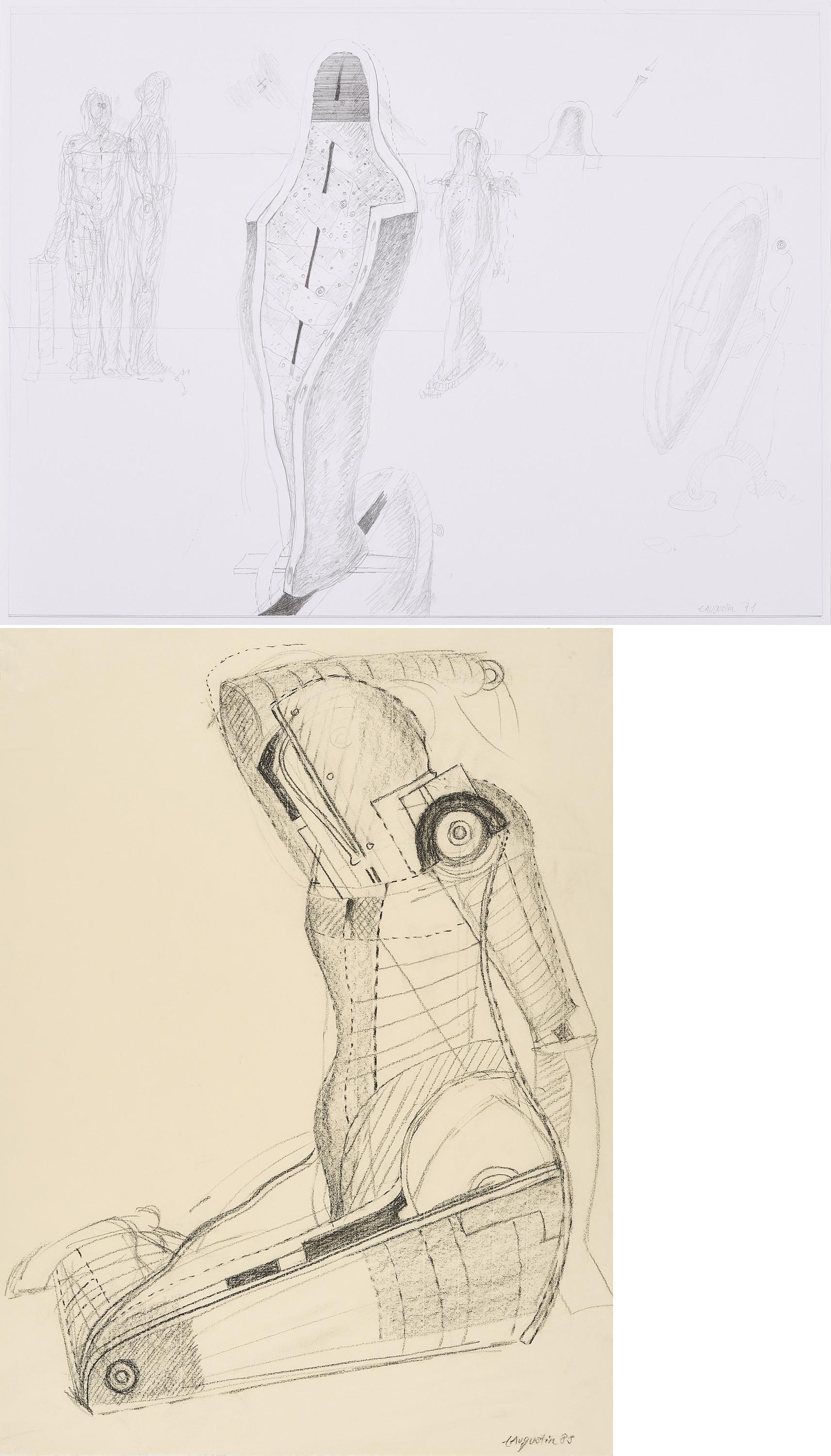 Edgar Augustin - Konvolut von 2 Zeichnungen.