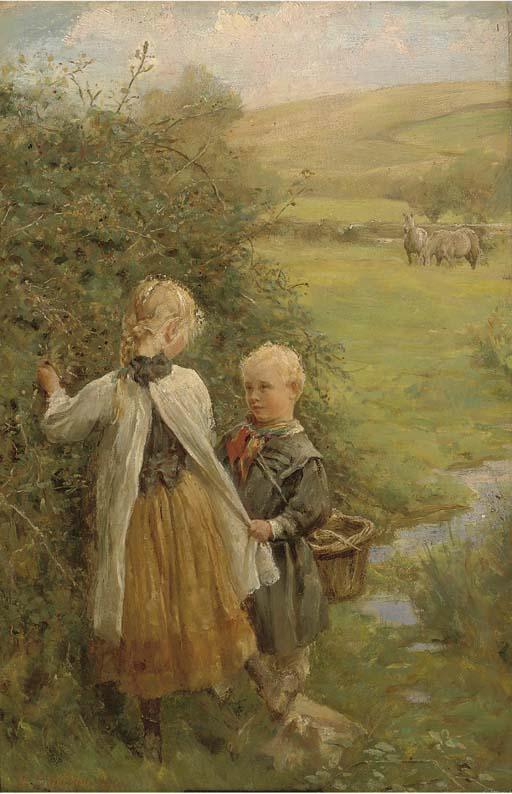 Edgar Barclay - The Blackberry Gatherers