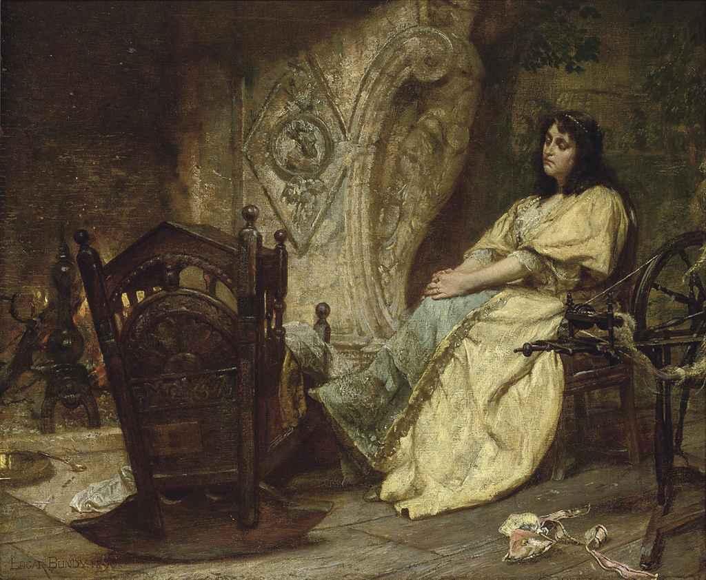 Edgar Bundy, A.R.A., R.I., R.B.A. - A sweet lullaby