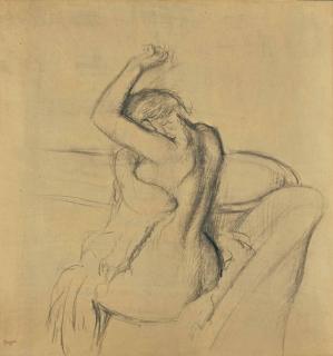 Edgar Degas - Après Le Bain, Femme Nue S\'Essuyant