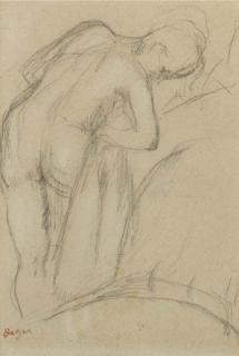 Edgar Degas - Après le bain, femme s\'essuyant