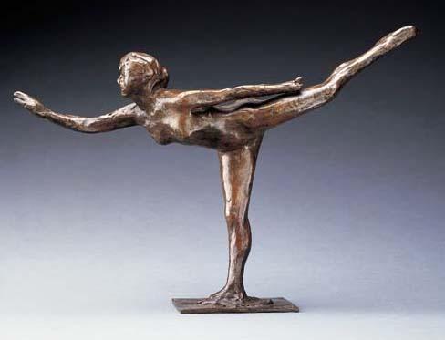 Edgar Degas - Arabesque sur la jambe droite, le bras gauche dans la ligne