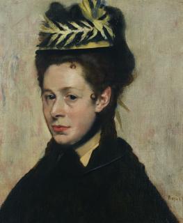 Edgar Degas - Buste De Femme Au Chapeau À Plumes