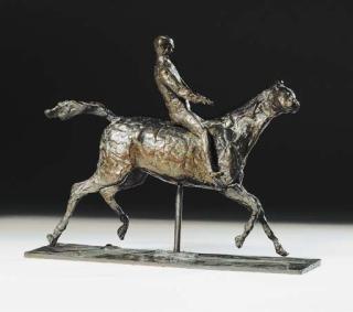 Edgar Degas - Cheval au galop; Jockey monté sur le cheval