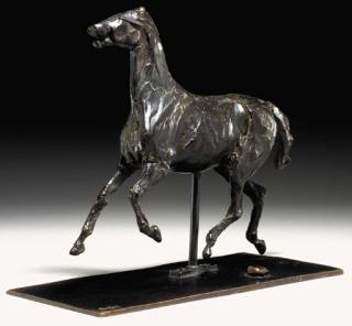 Edgar Degas - Cheval au trot, les pieds ne touchant pas le sol