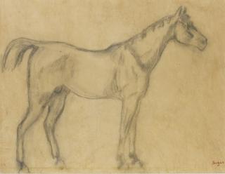 Edgar Degas - Cheval De Profil Vers La Droite