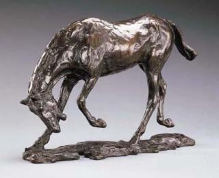 Edgar Degas - Cheval faisant une \'descente de main\'