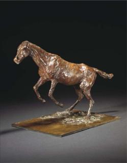 Edgar Degas - Cheval sautant un obstacle