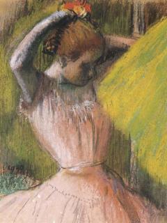 Edgar Degas - Danseuse À Mi-Corps Se Coiffant