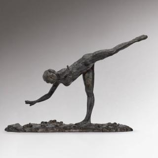 Edgar Degas - Danseuse, arabesque ouverte sur la jambe droite, bras droit à terre