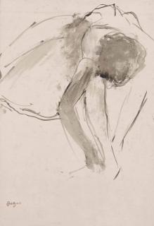 Edgar Degas - Danseuse Attachant Son Chausson