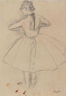 Edgar Degas - Danseuse debout, vue de dos