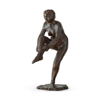 Edgar Degas - Danseuse mettant son bas (première étude)