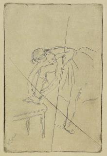 Edgar Degas - Danseuse mettant son Chausson
