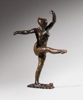 Edgar Degas - Danseuse, position de quatrième devant sur la jambe gauche, première étude