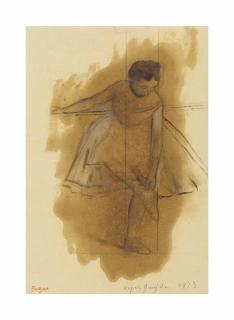 Edgar Degas - Danseuse remettant son chausson