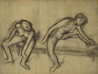 Edgar Degas - Deux danseuses sur un banc