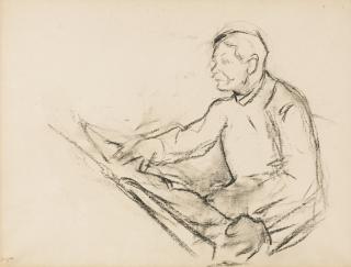 Edgar Degas - Étude Pour Un Portrait D\'Homme (Portrait De Pagans)