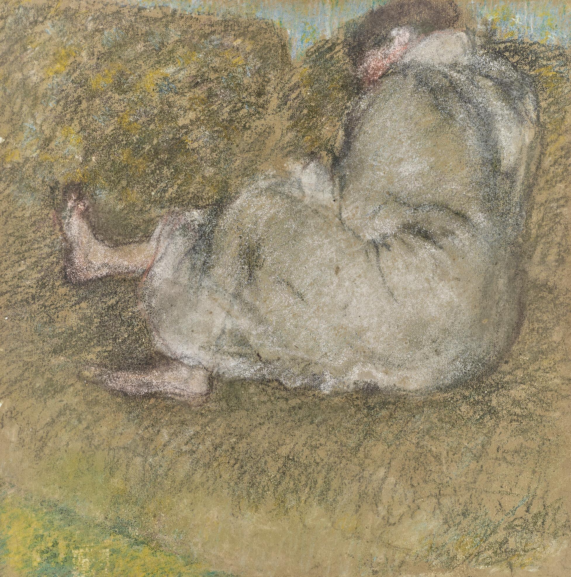 Edgar Degas - Femme assise sur un divan