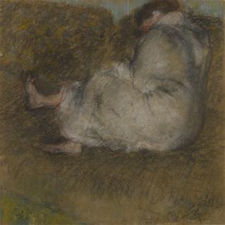 Edgar Degas - Femme Assise Sur Un Divan