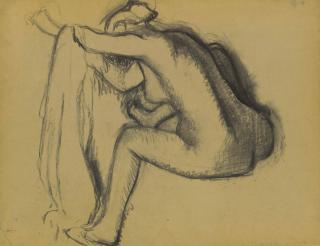 Edgar Degas - Femme nue assise, s\'essuyant
