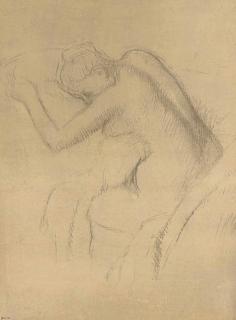 Edgar Degas - Femme nue assise